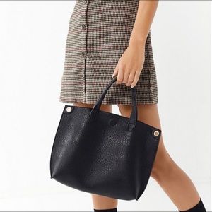 UO NWOT Mini Reversible Faux Leather Tote Bag